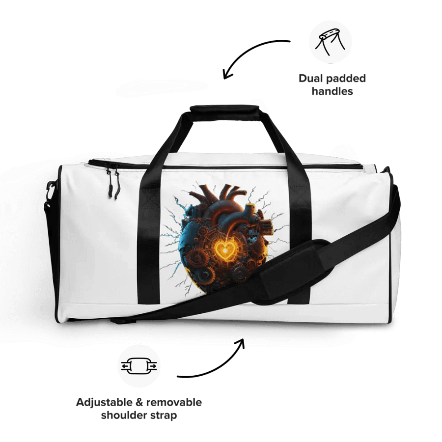 Time travel heart Duffle bag product image (9)