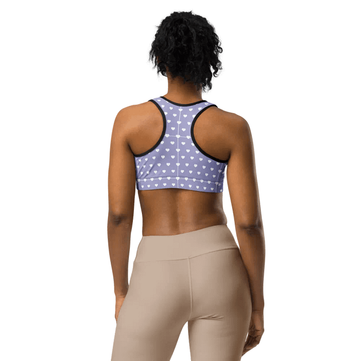 Pastel Heart Seamless Pattern Sports Bra - V14 product image (1)