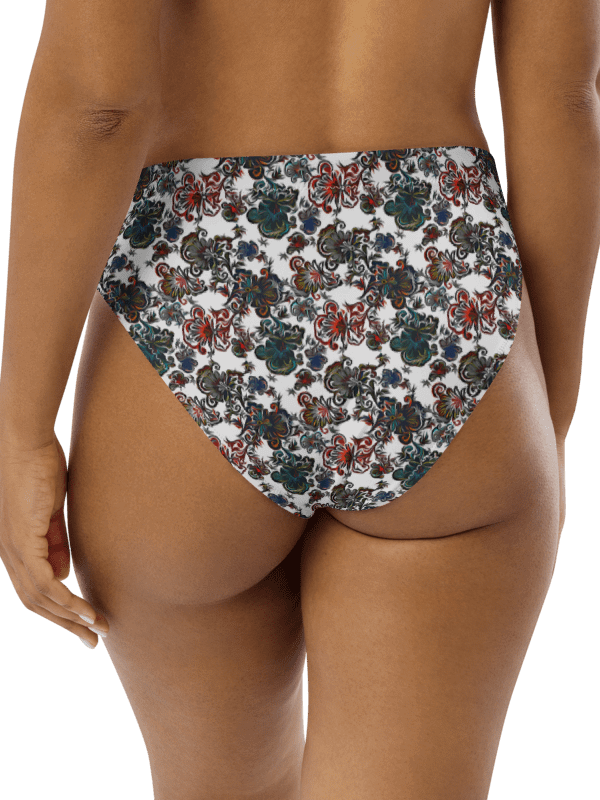 Mysterious Flowers | Recycled High Waisted Bikini Bottom product image (2)