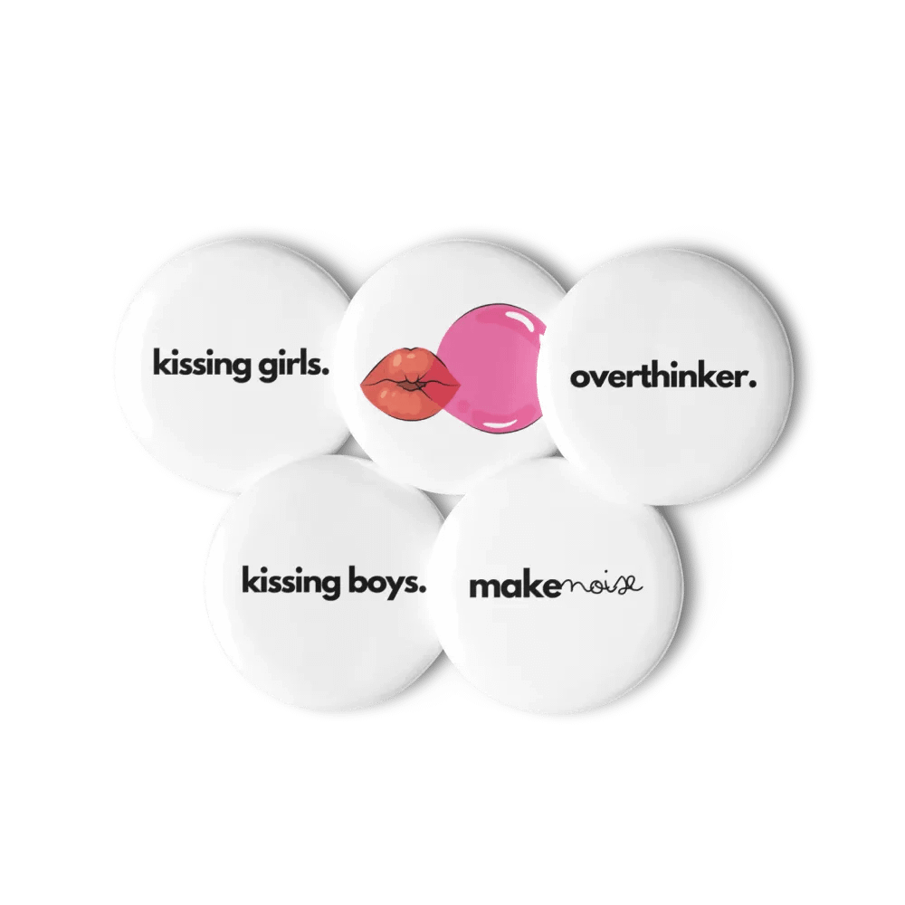 💋 The kissing boys Collection: Set of Pin Buttons 💋 product image (11)