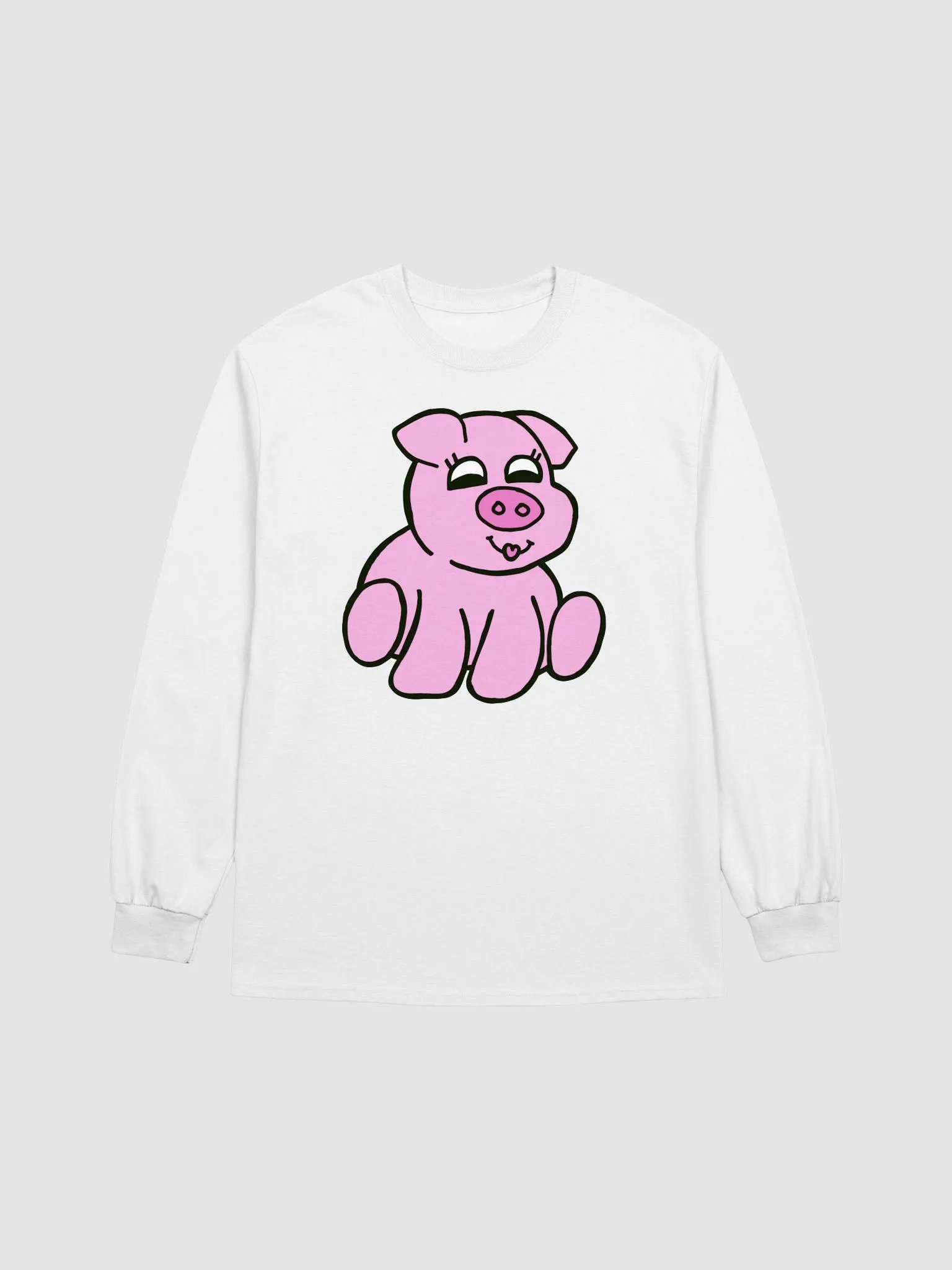 Oinkin' Adorable Long Sleeve Tee product image (2)