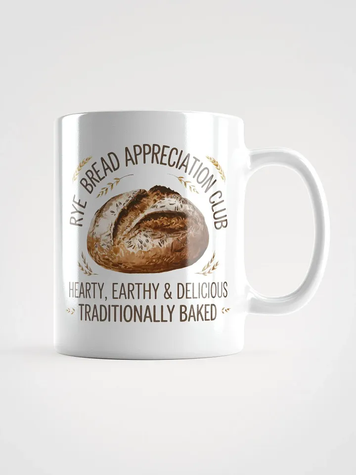 Rye Bread Appreciation Club White Glossy Mug product image (1)