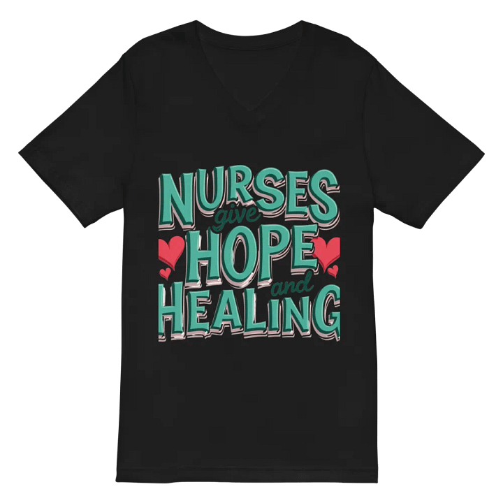 Hope and Healing Nurses V-Neck Tee product image (3)