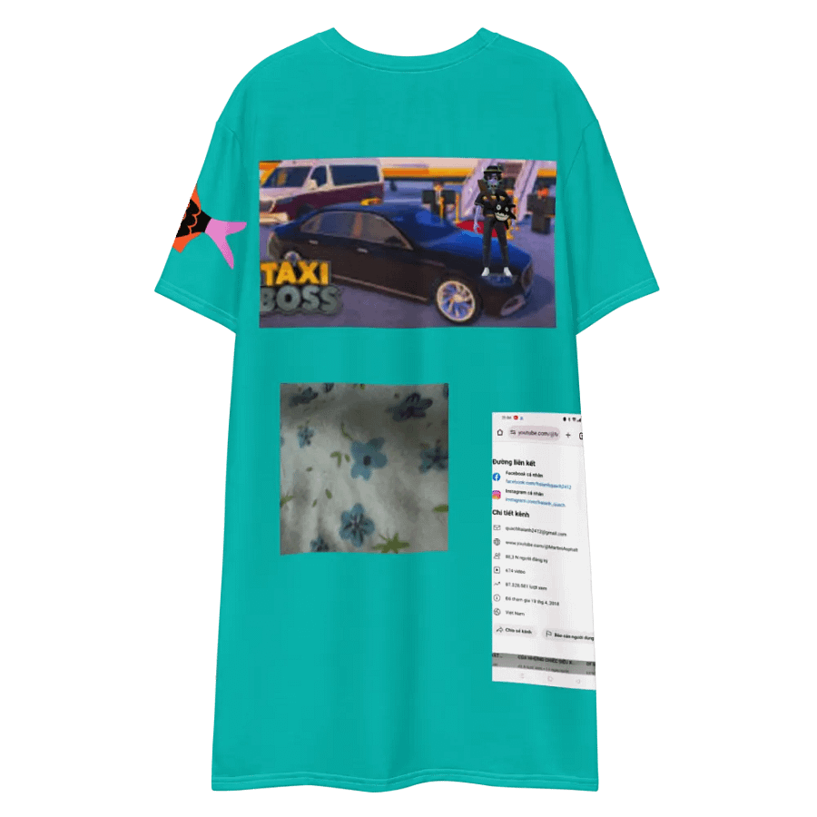 Váy thun in toàn thân/Full body printed T-shirt dress product image (7)