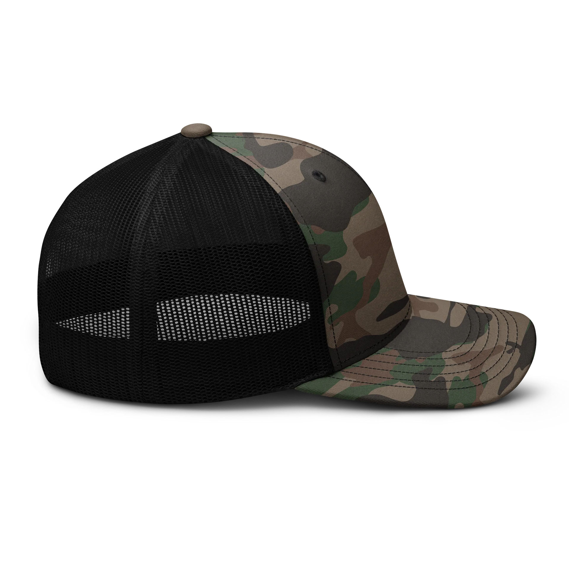 American Flag & tug cut out - Camo Trucker Hat product image (7)