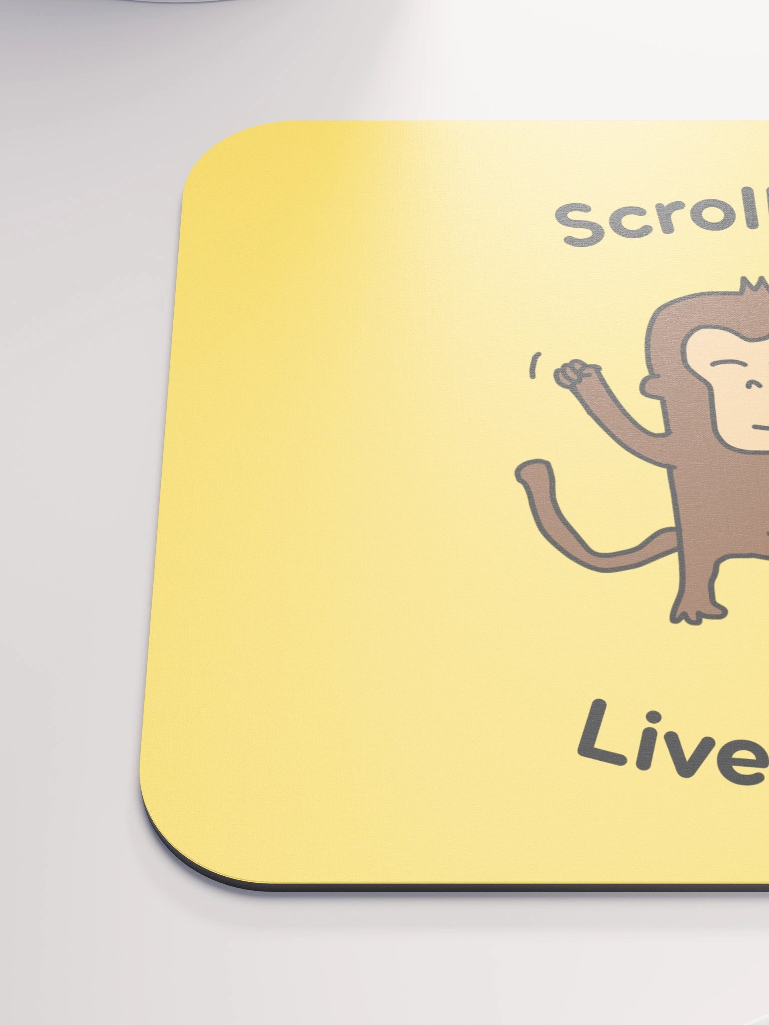 "Scroll Less, Live More" Mouse Pad product image (7)