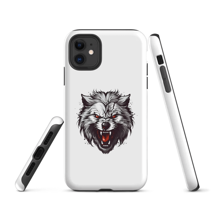 "Rabid Wolf Mascot" Tough Case for iPhone product image (1)