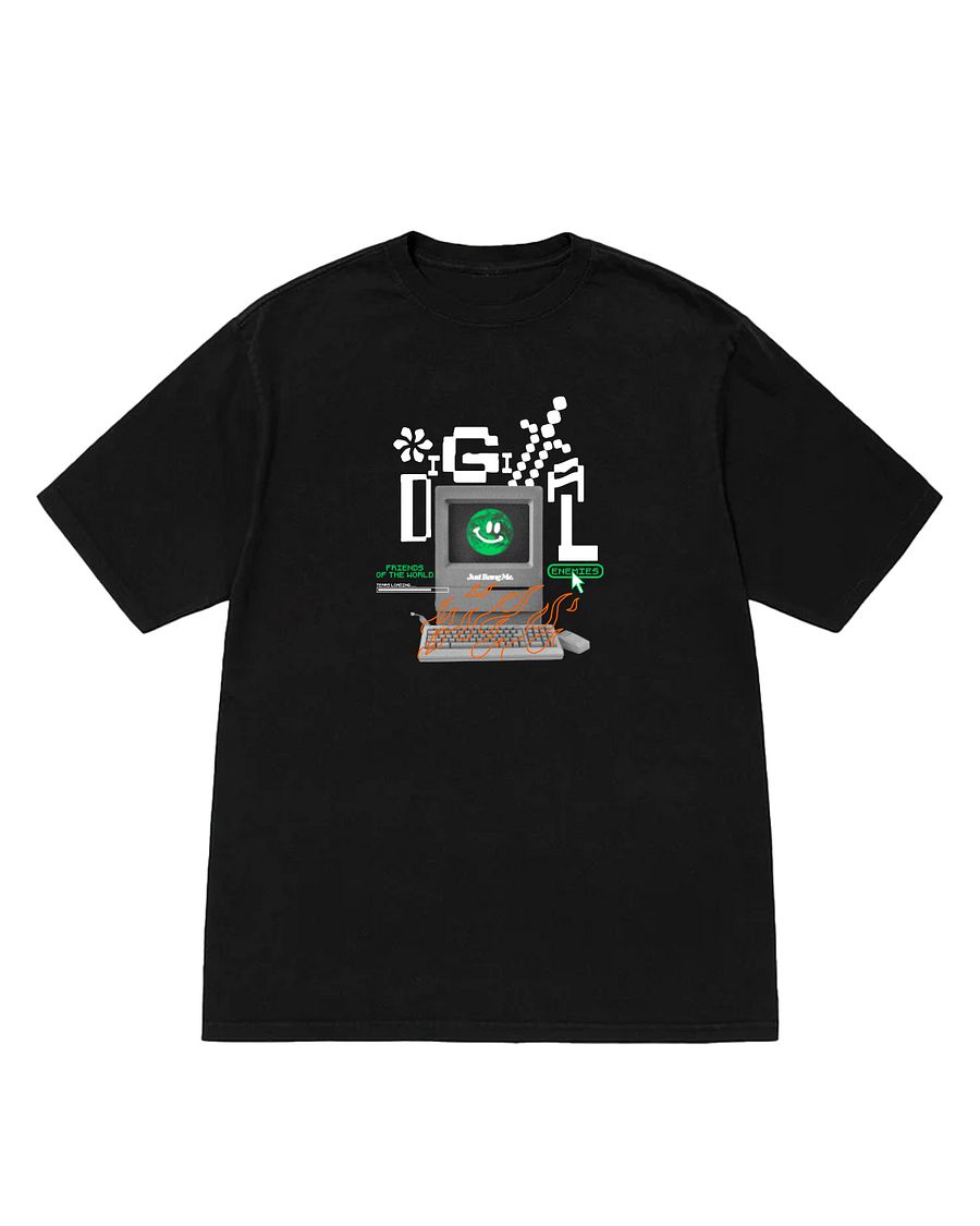 DIGITAL ENEMIES TEE-BLACK product image (1)