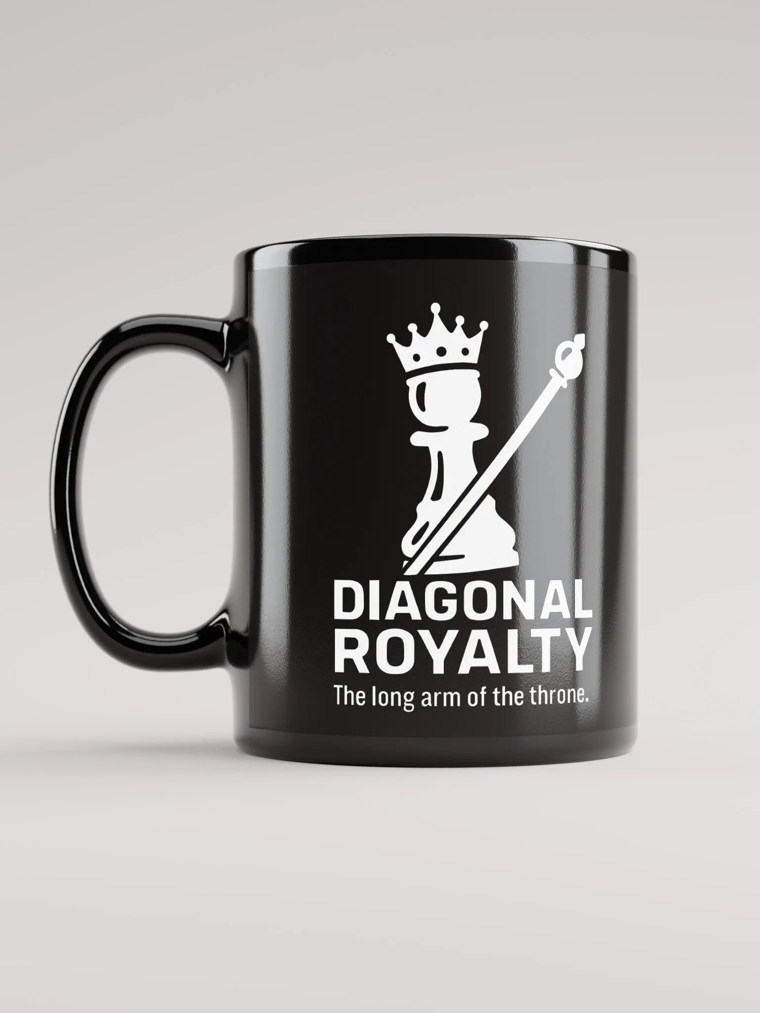 Diagonal Royalty - Black Glossy Mug product image (6)