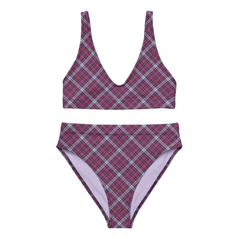Bright Purple Plaid Bikini product image (2)