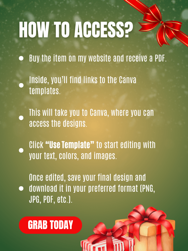 MRR/PLR Christmas Instagram Templates product image (7)