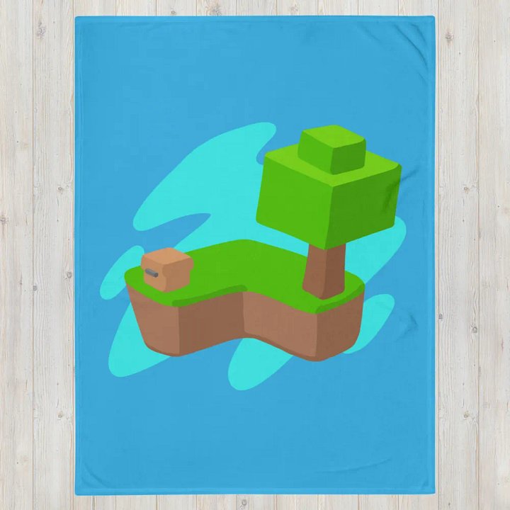 Skyblock Blue Blanket product image (2)