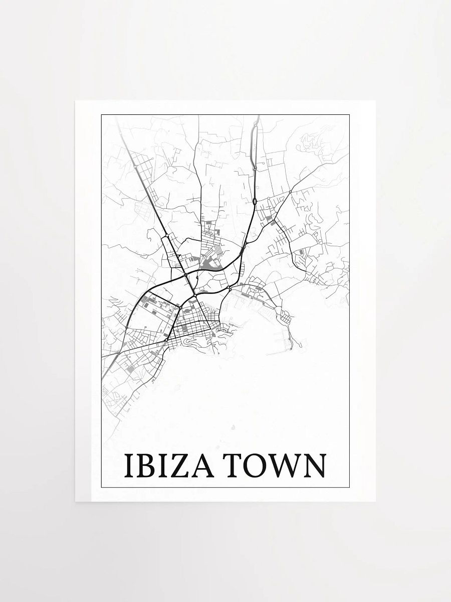 Ibiza Town, Ibiza, Spain, city map print product image (4)