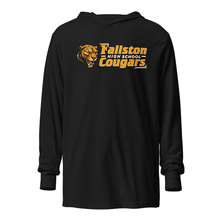 Fallston HS - Cougar Long Sleeve Tee Hoodie product image (1)