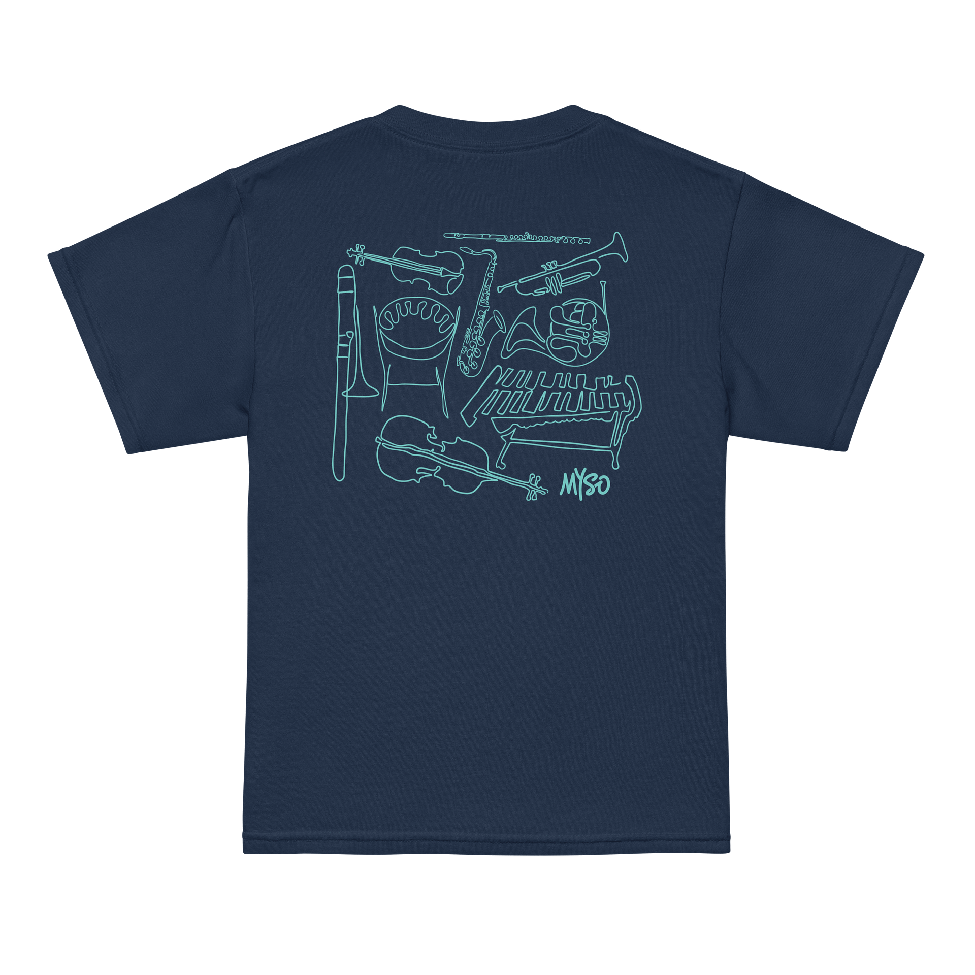 MYSO Navy Instrument Youth T-shirt product image (4)