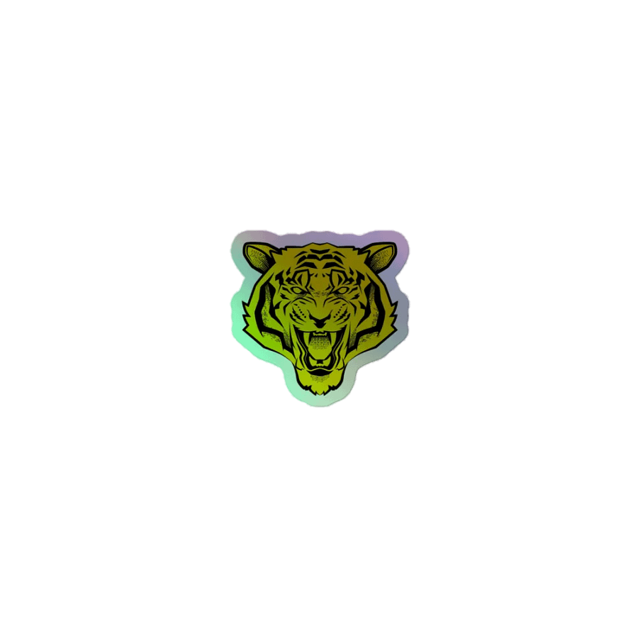 Juego de pegatinas holográficas de tigre rugiente By TryTiger product image (2)