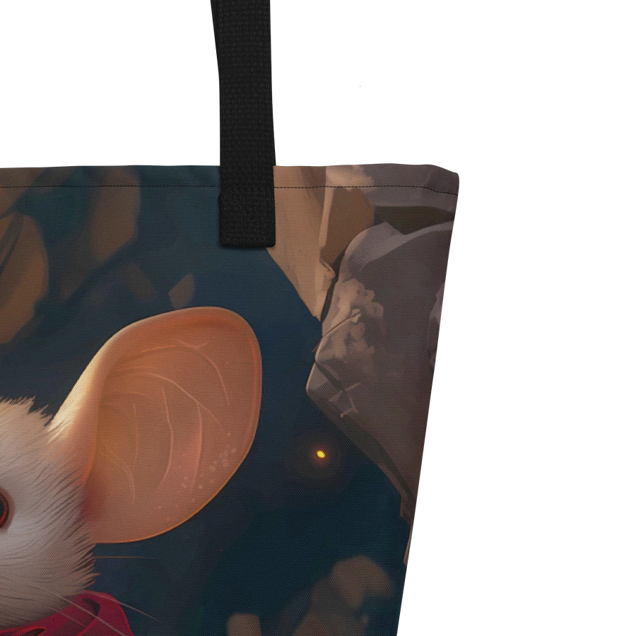 Tote Bag: Awesome Mouse the Explorer Mystical Forest Cavern Fantasy Adventure Design product image (5)