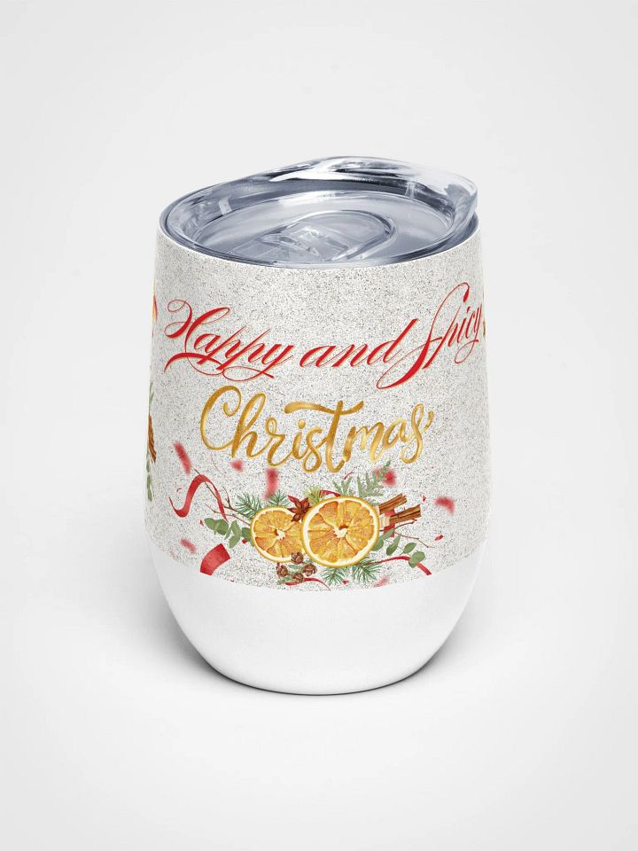 Festive Cheers Wine Tumbler gift for moms dads friends colleagues product image (1)