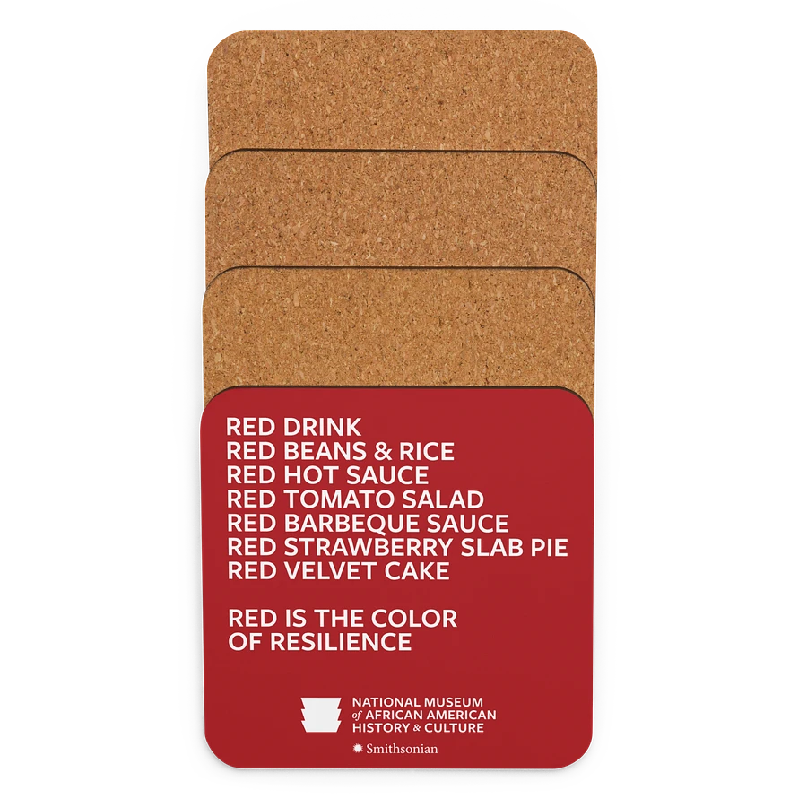 “Red is the Color of Resilience” Coaster Image 3