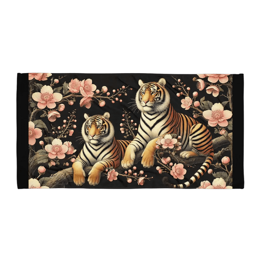 Thai Indochinese Tiger I Bath/Beach Towel product image (1)