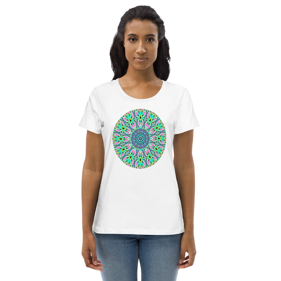 Abstract Kaleidoscope Patterned Coloured Shapes Women's T Shirt product image (1)