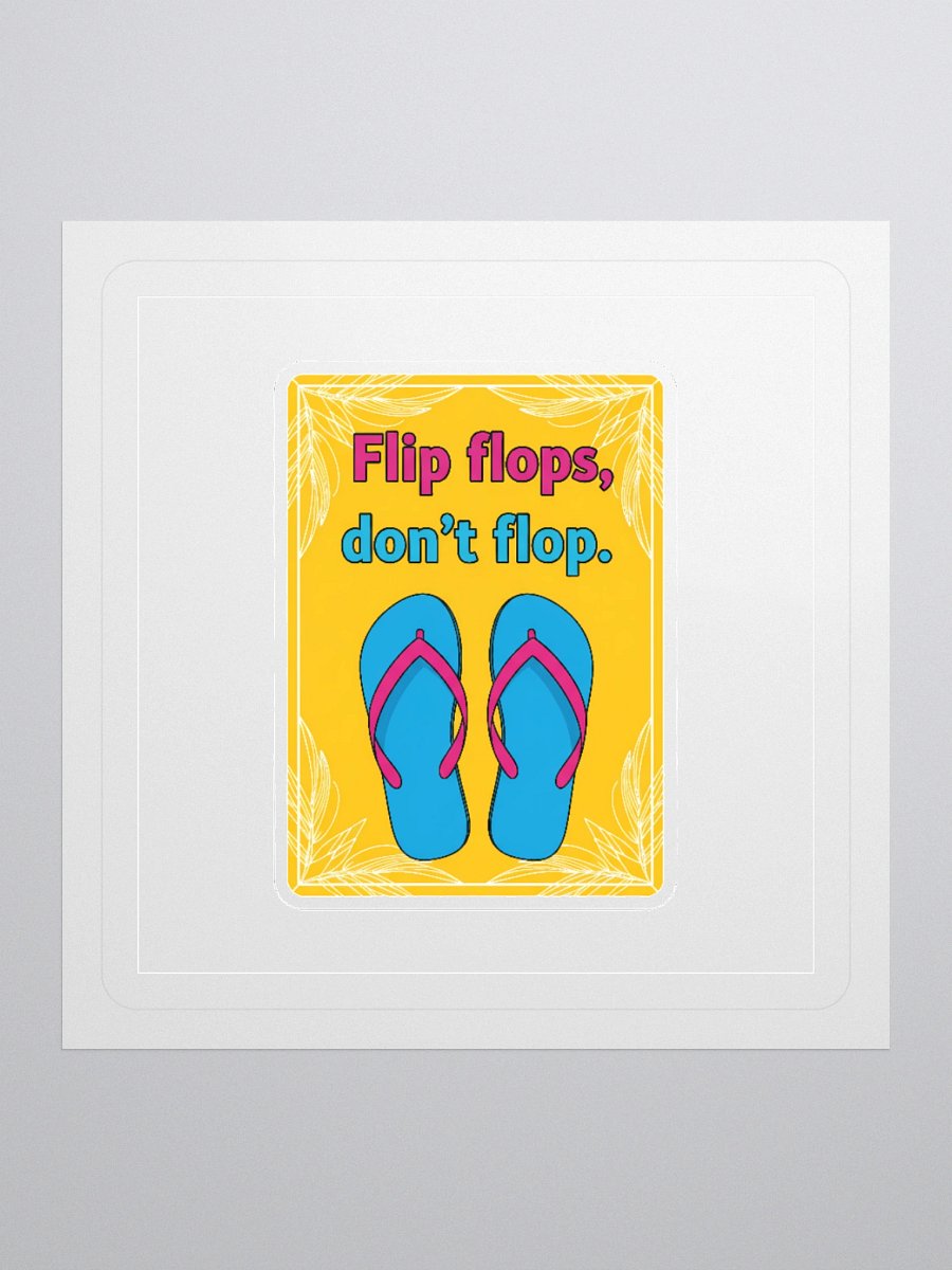 Sassy Flip-Flops Kiss Cut Stickers product image (1)
