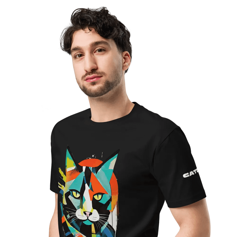 Cat Unisex T-Shirt – Vibrant & Artistic Feline Design 🎨🐱 product image (4)