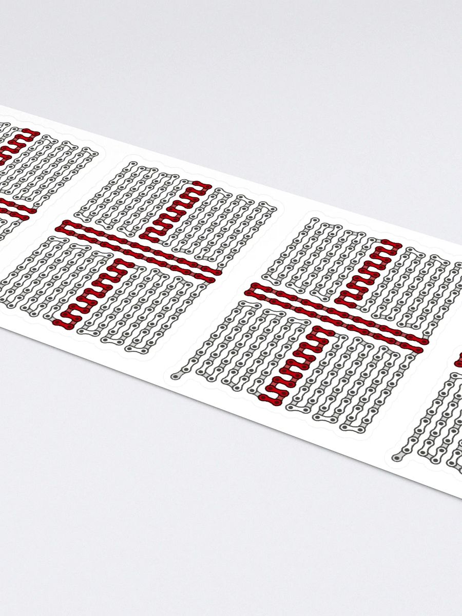 England Bike Chain Flag Sticker 6 Pack product image (4)