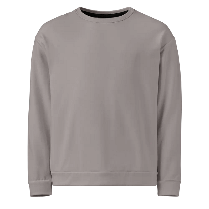 Plain Grey Soft Summer Unisex Recycled Polyester Heavyweight Premium Sweatshirt by Treasure Pie product image (1)