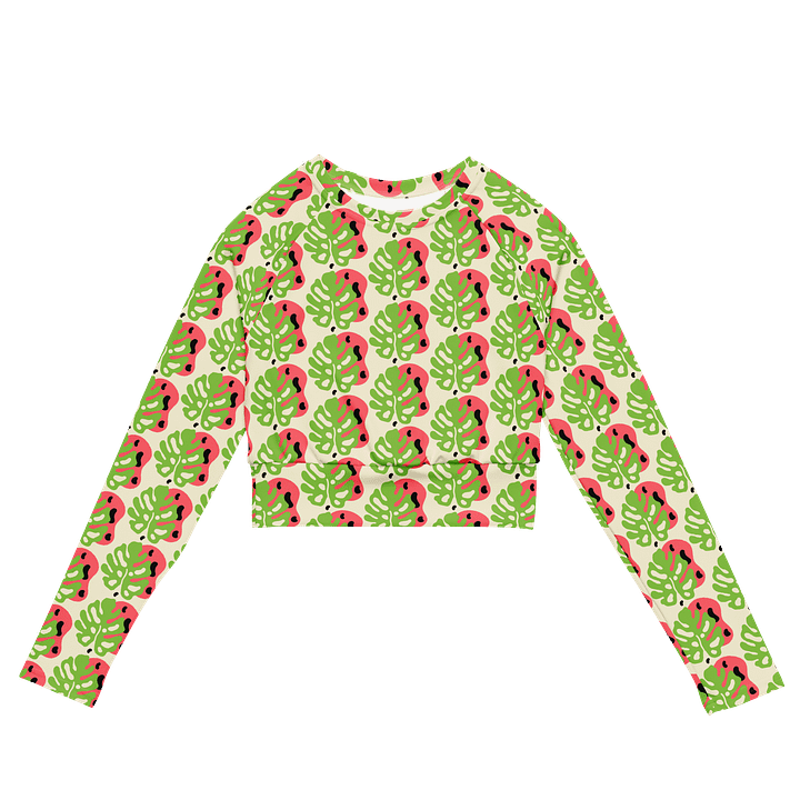 Monstera Dream All-Over Print Crop Top product image (2)