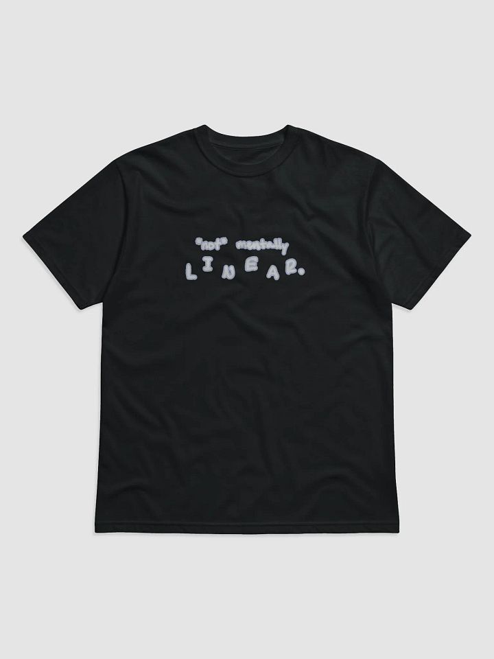 *not* mentally linear (lined design, #BDCAEF) unisex eco tee product image (1)