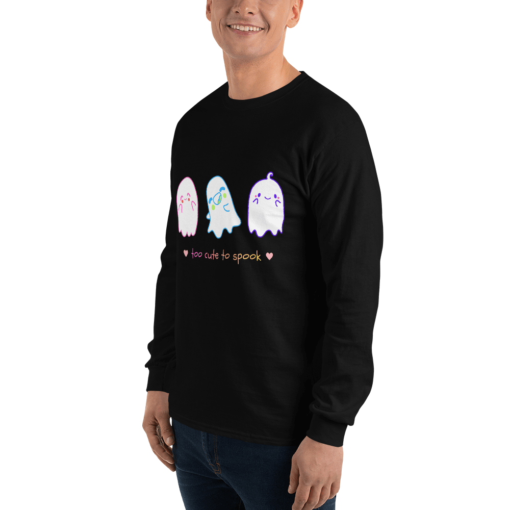 Whimsical Ghost Trio Long Sleeve Tee product image (18)