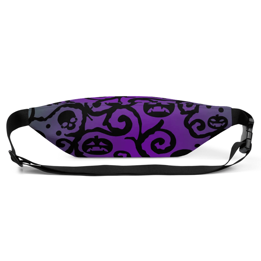 Green & Purple Scary Pumpkins Skull Fanny Pack product image (1)