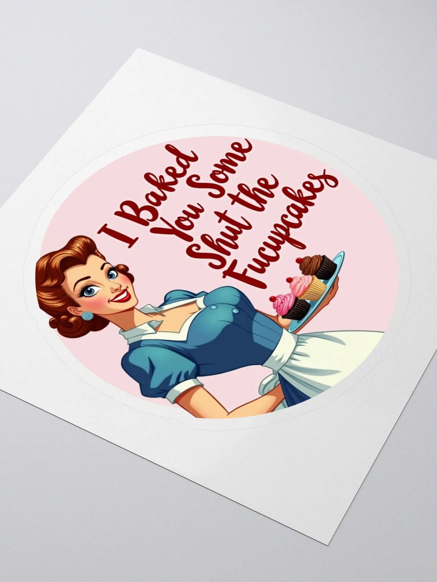 Shut the Fucupcakes Retro Pin-Up Art Print product image (3)