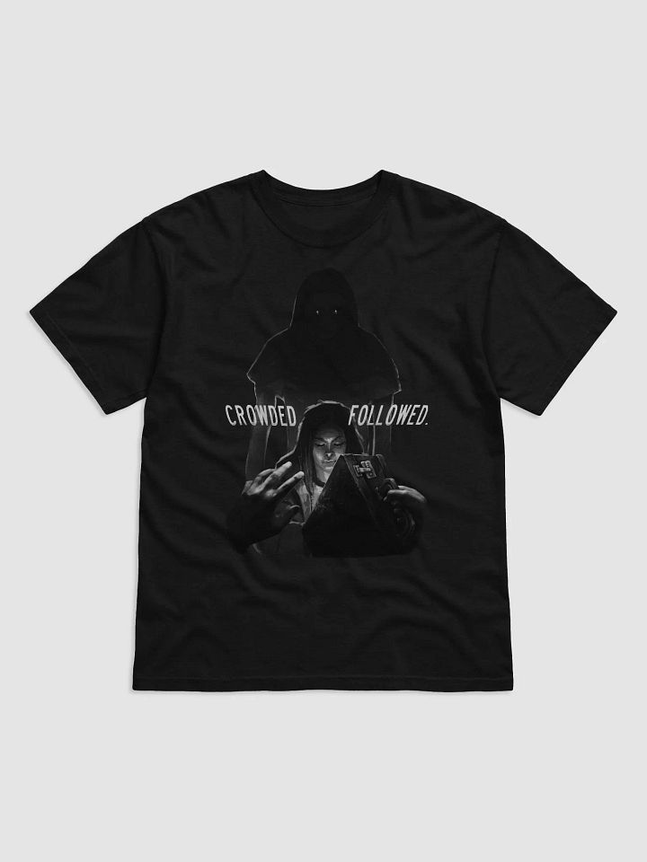 CROWDED. FOLLOWED. PRINTED B&W TEE product image (2)