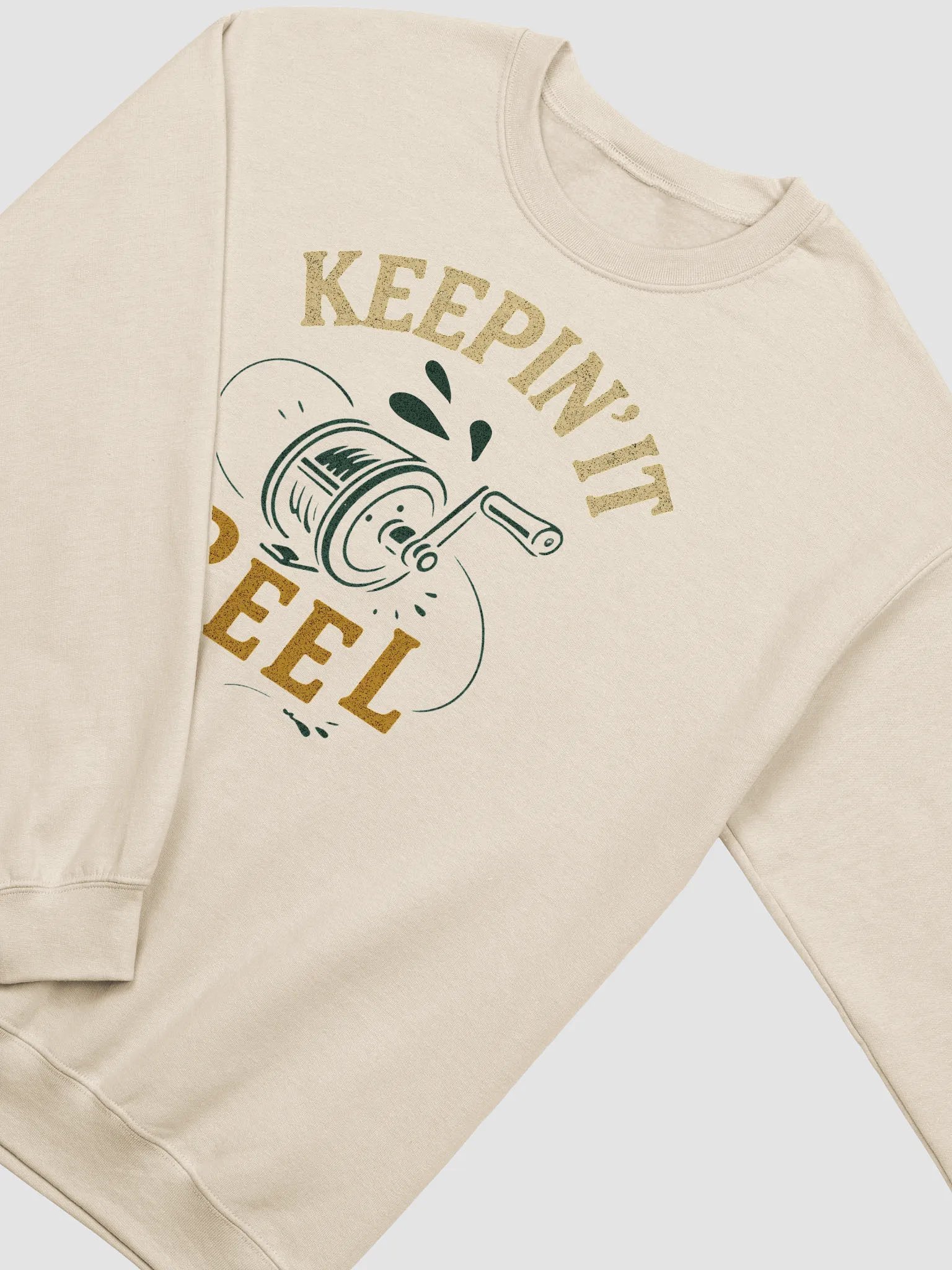 Vintage Keepin' It Reel Sweatshirt – Funny Retro Fisherman Humor product image (10)