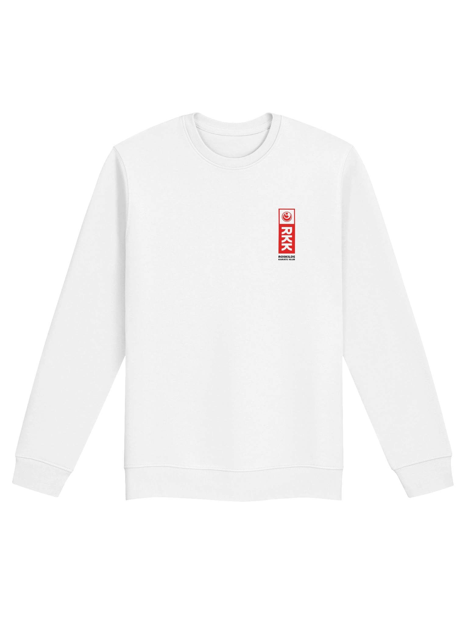 White Eco Sweatshirt, Unisex, RKK Logo product image (1)