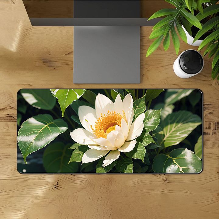 Tranquil Lotus Desk Mat - 12