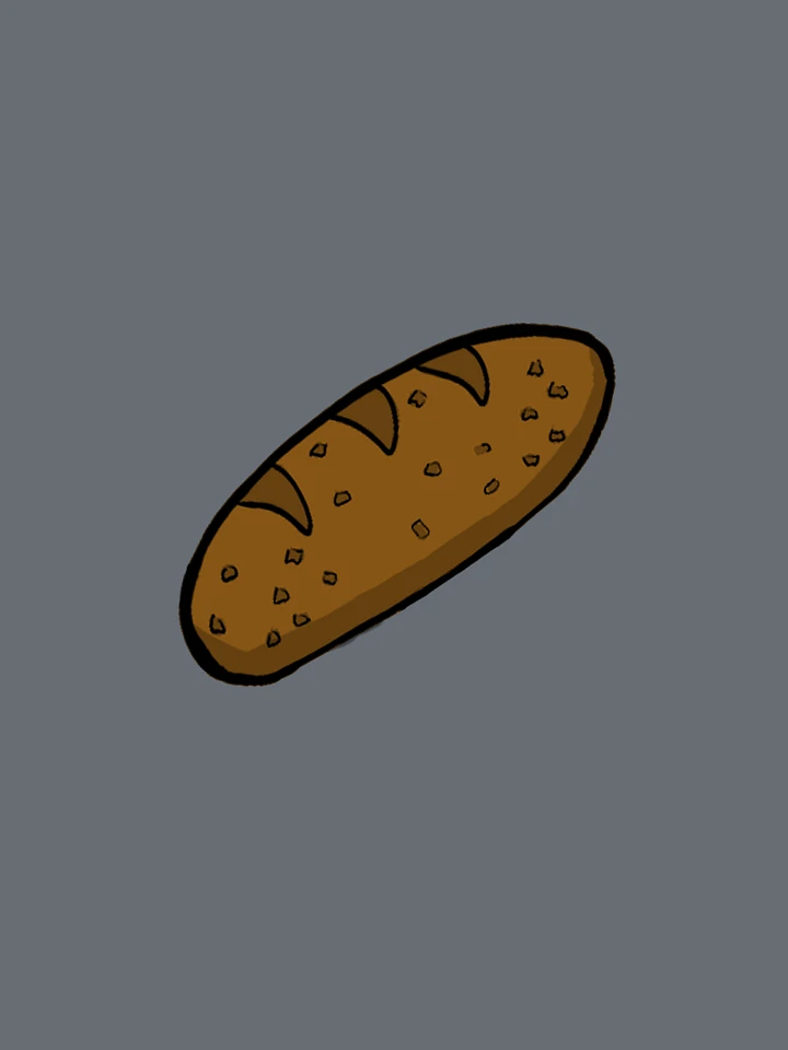 Baguette LOAF Sticker 50x50mm product image (1)