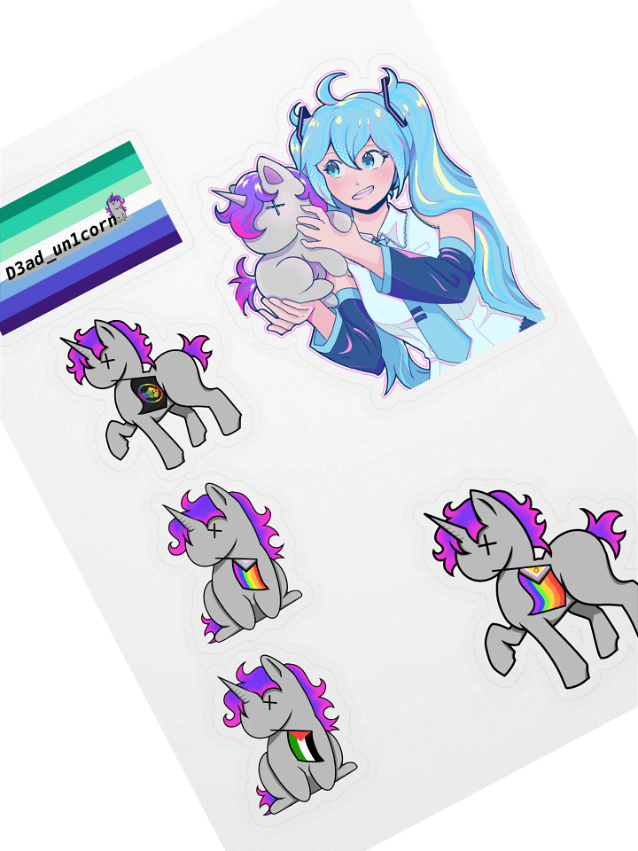 Unicorn Sticker Sheet product image (1)