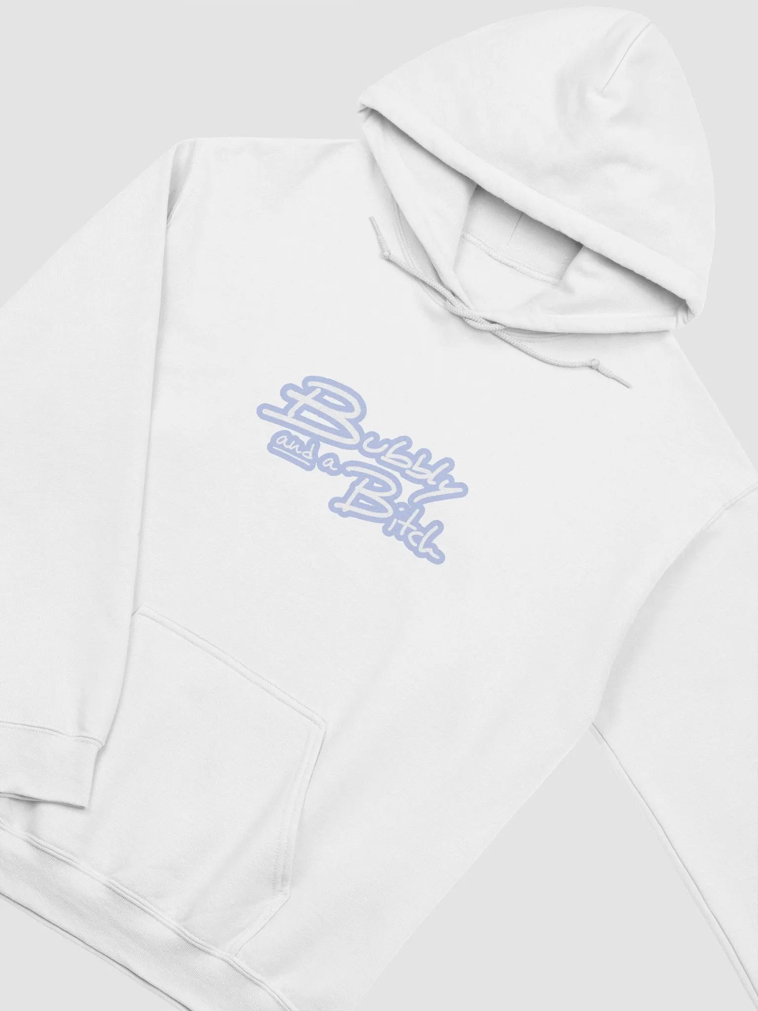 Bubbly and a B*tch (lined design, #BDCAEF) classic hoodie product image (61)