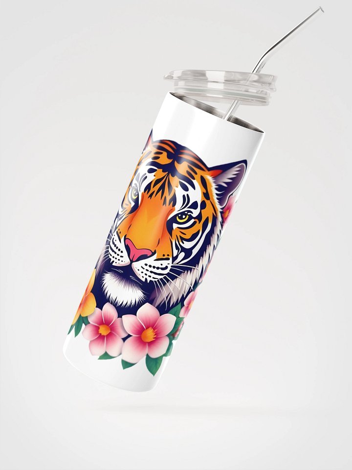 Floral Tiger Stainless Steel Tumbler product image (2)