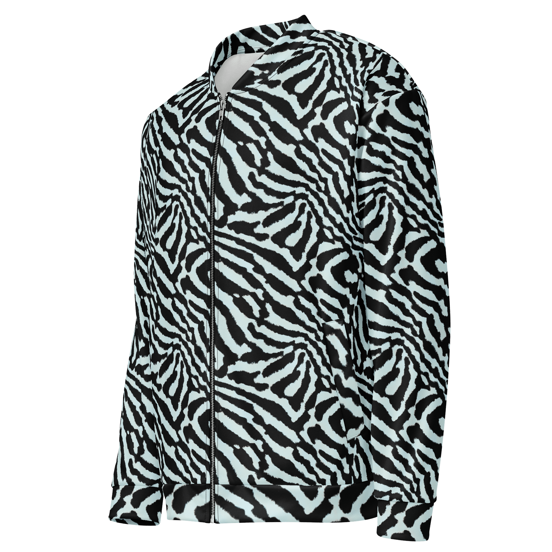 Blue Zebra Bomber Jacket product image (3)