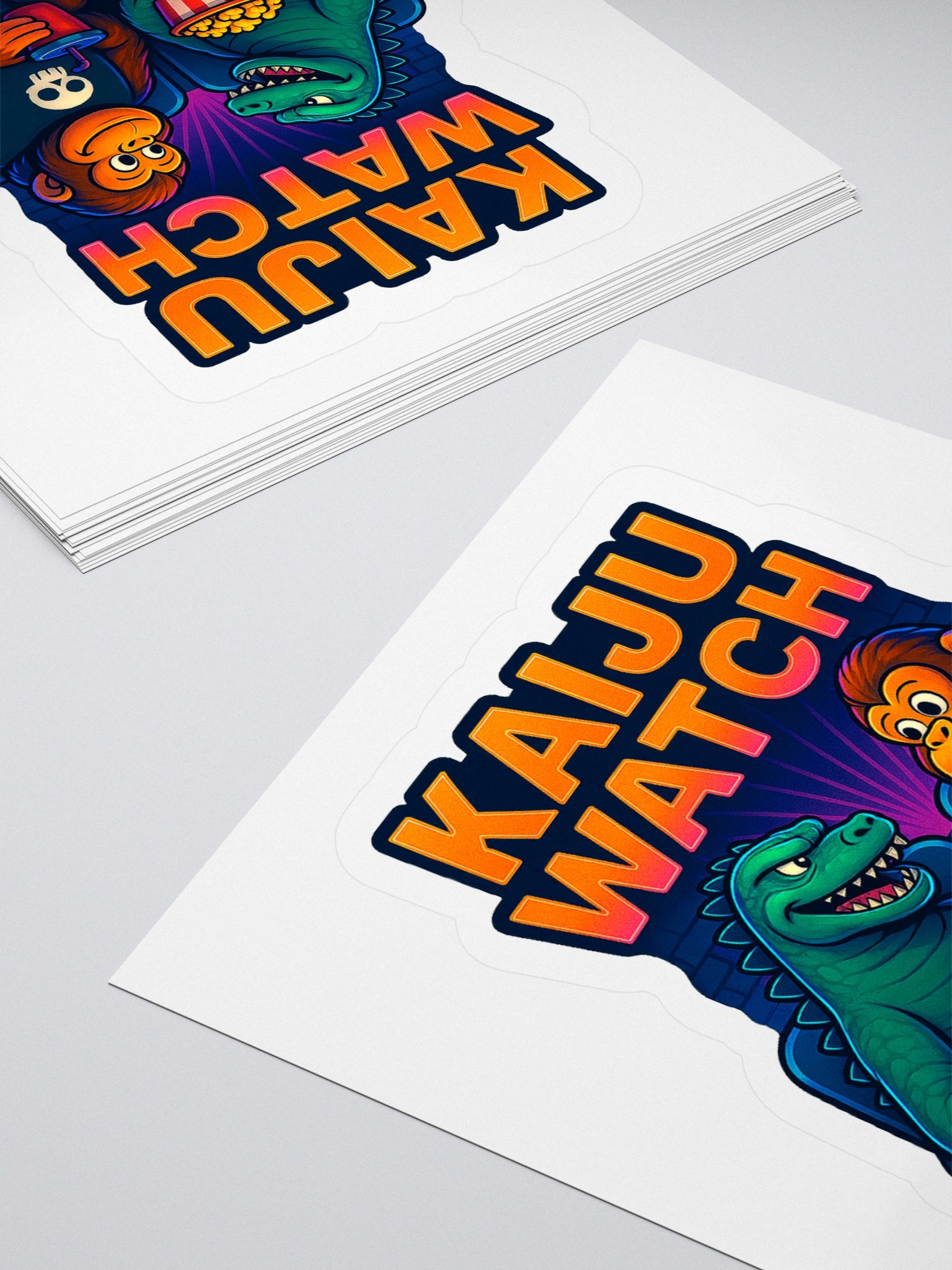 Friday Night Kaiju Watch Buddies Kiss Cut Stickers product image (10)