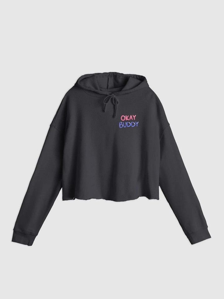 Tiny Okay Buddy(Crop Top Hoodie) product image (1)