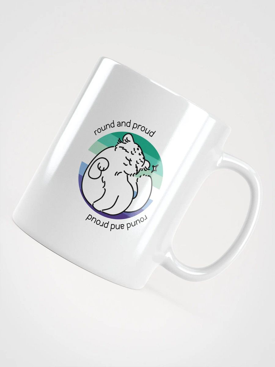 Round and Proud Manul Gay MLM Version - White Mug product image (10)