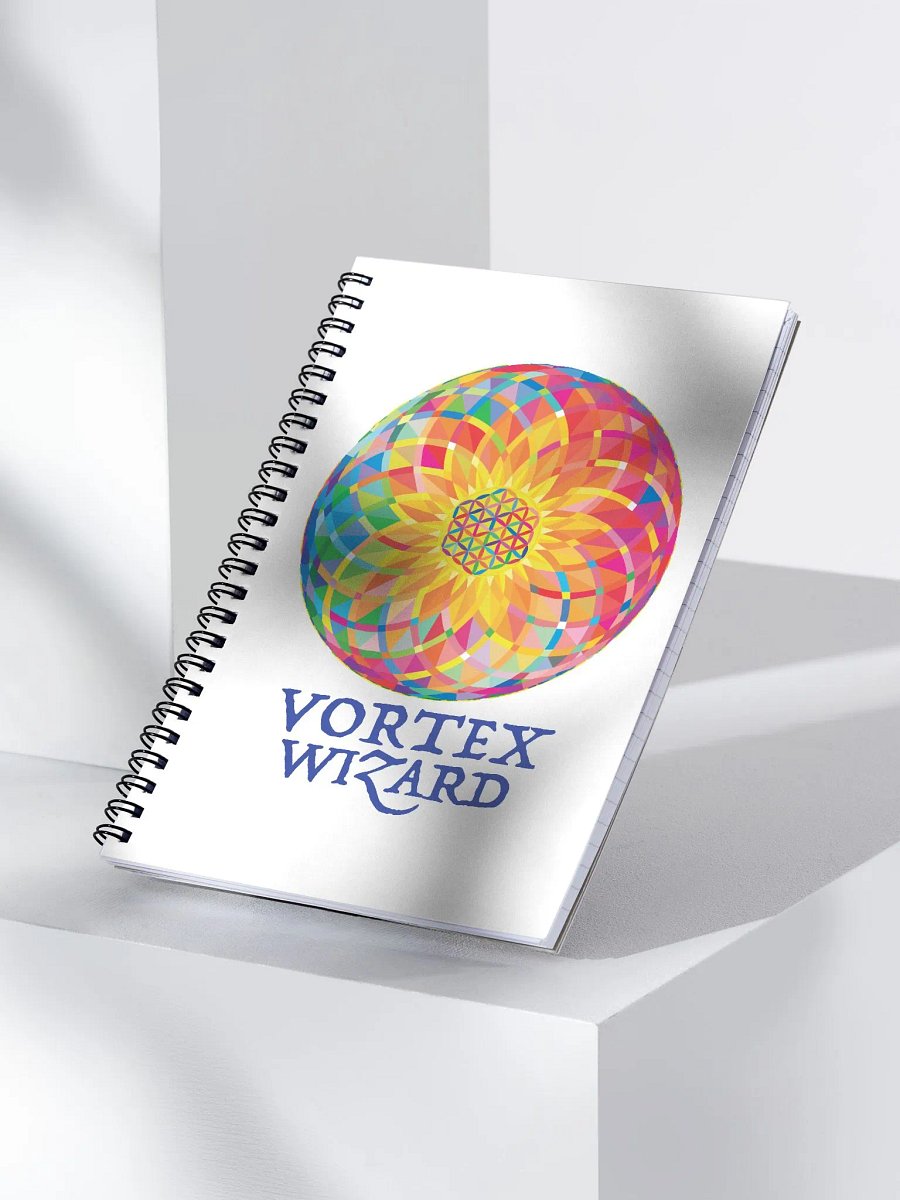 SACRED GEOMETRY VORTEX WIZARD • spiral notebook product image (3)