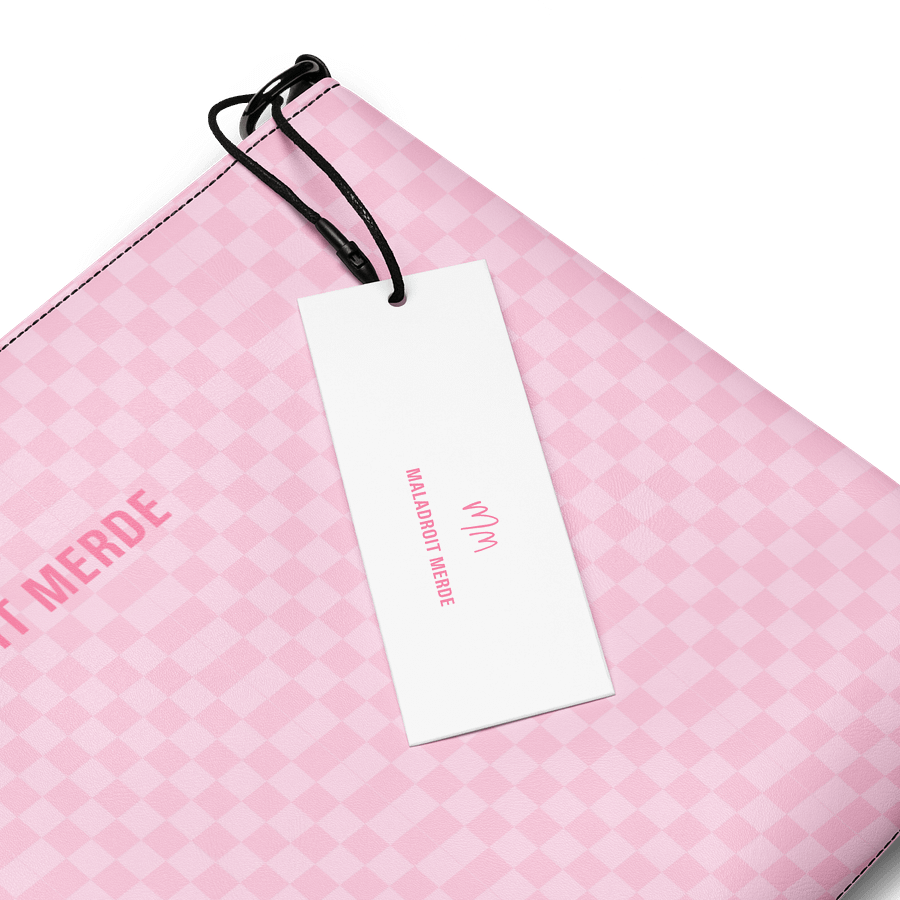 PINK CHECKERED BAG product image (4)