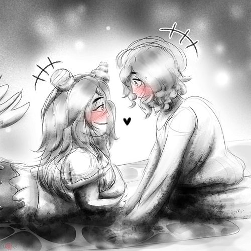 Mermaid Noure and @dr.dagonator 's Yossarian as a human sailor

*I couldn't help myself lol.* I was itching to sketch up some...