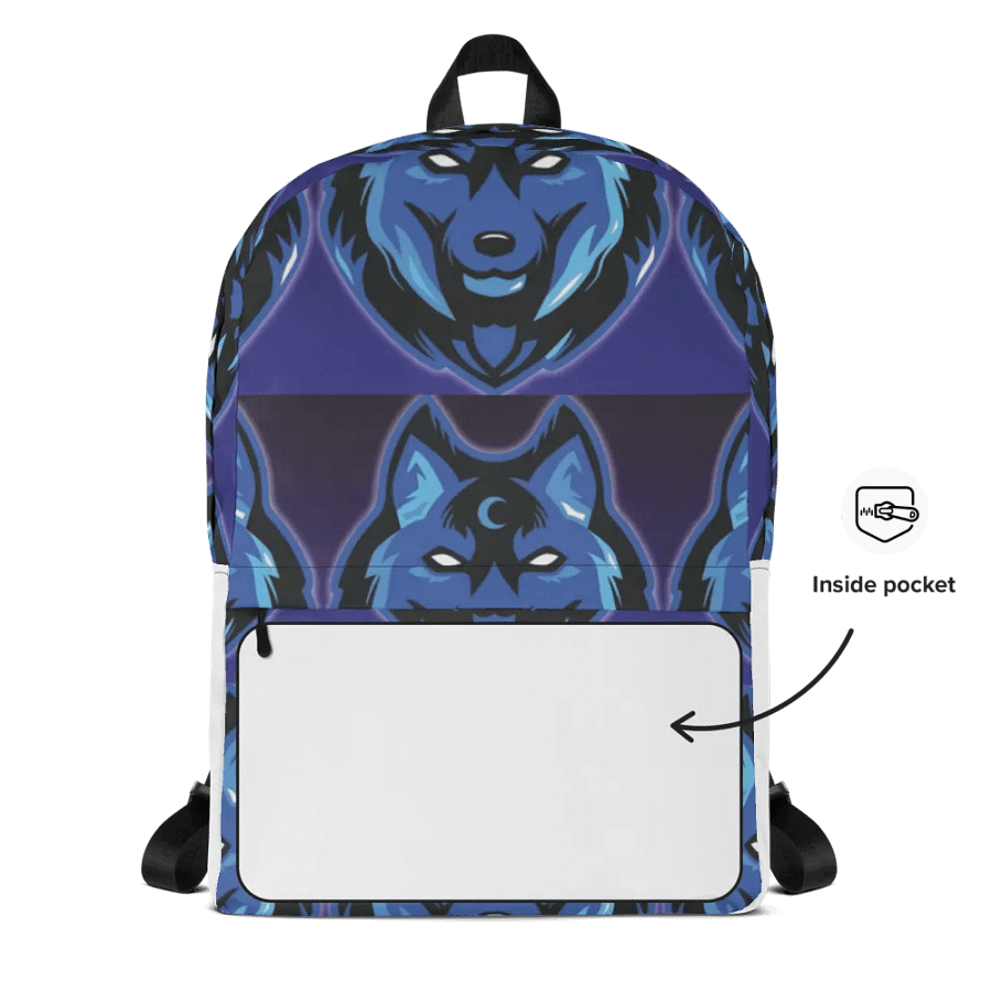 Phoenix Fire Blue Moon Wolf Backpack product image (7)